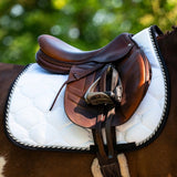 PS of Sweden Saddle Pad Jump Signature - White/Black - PS of Sweden - Equiluxe Tack