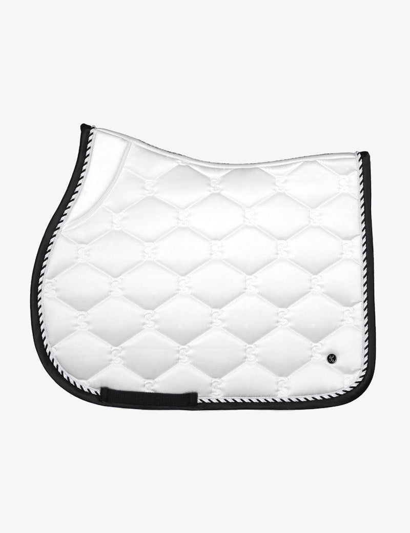 PS of Sweden Saddle Pad Jump Signature - White/Black - PS of Sweden - Equiluxe Tack