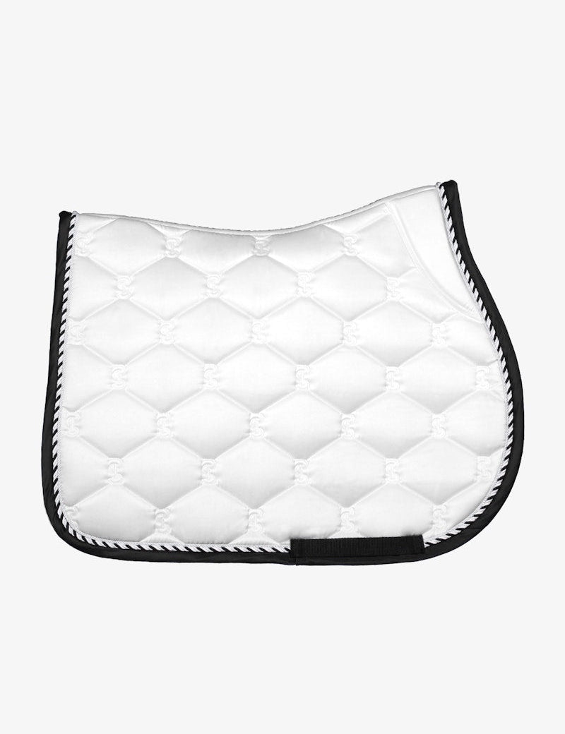 PS of Sweden Saddle Pad Jump Signature - White/Black - PS of Sweden - Equiluxe Tack