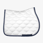 PS of Sweden Saddle Pad Jump Signature - White/Navy - PS of Sweden - Equiluxe Tack