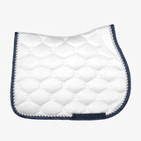 PS of Sweden Saddle Pad Jump Signature - White/Navy - PS of Sweden - Equiluxe Tack