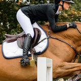 PS of Sweden Saddle Pad Jump Signature - White/Navy - PS of Sweden - Equiluxe Tack