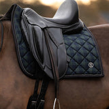 PS of Sweden Saddle Pad Tartan Checked Dressage - Midnight green - PS of Sweden - Equiluxe Tack