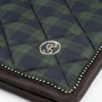 PS of Sweden Saddle Pad Tartan Checked Dressage - Midnight green - PS of Sweden - Equiluxe Tack