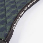 PS of Sweden Saddle Pad Tartan Checked Dressage - Midnight green - PS of Sweden - Equiluxe Tack
