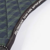 PS of Sweden Saddle Pad Tartan Checked Dressage - Midnight green - PS of Sweden - Equiluxe Tack