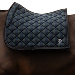 PS of Sweden Saddle Pad Tartan Checked Dressage - Midnight green - PS of Sweden - Equiluxe Tack