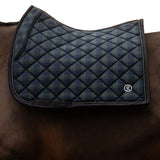PS of Sweden Saddle Pad Tartan Checked Dressage - Midnight green - PS of Sweden - Equiluxe Tack