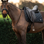 PS of Sweden Saddle Pad Tartan Checked Dressage - Midnight green - PS of Sweden - Equiluxe Tack