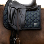 PS of Sweden Saddle Pad Tartan Checked Dressage - Midnight green - PS of Sweden - Equiluxe Tack