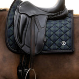 PS of Sweden Saddle Pad Tartan Checked Dressage - Midnight green - PS of Sweden - Equiluxe Tack