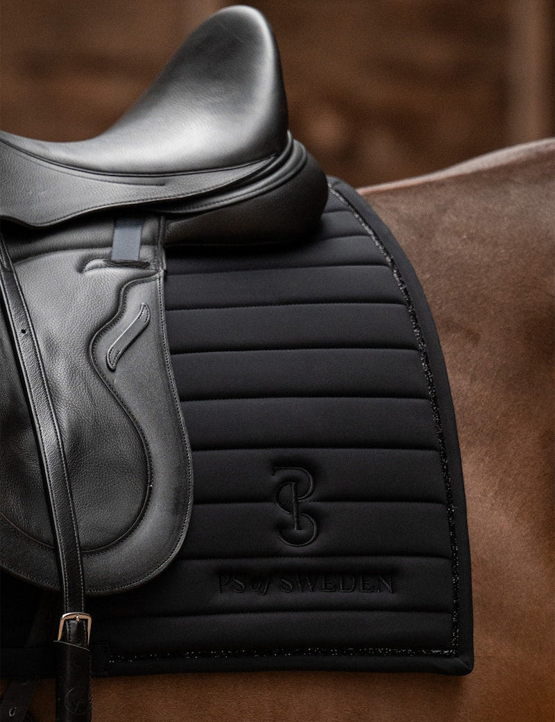 PS of Sweden Stripe Dressage Saddle Pad - Black - PS of Sweden - Equiluxe Tack