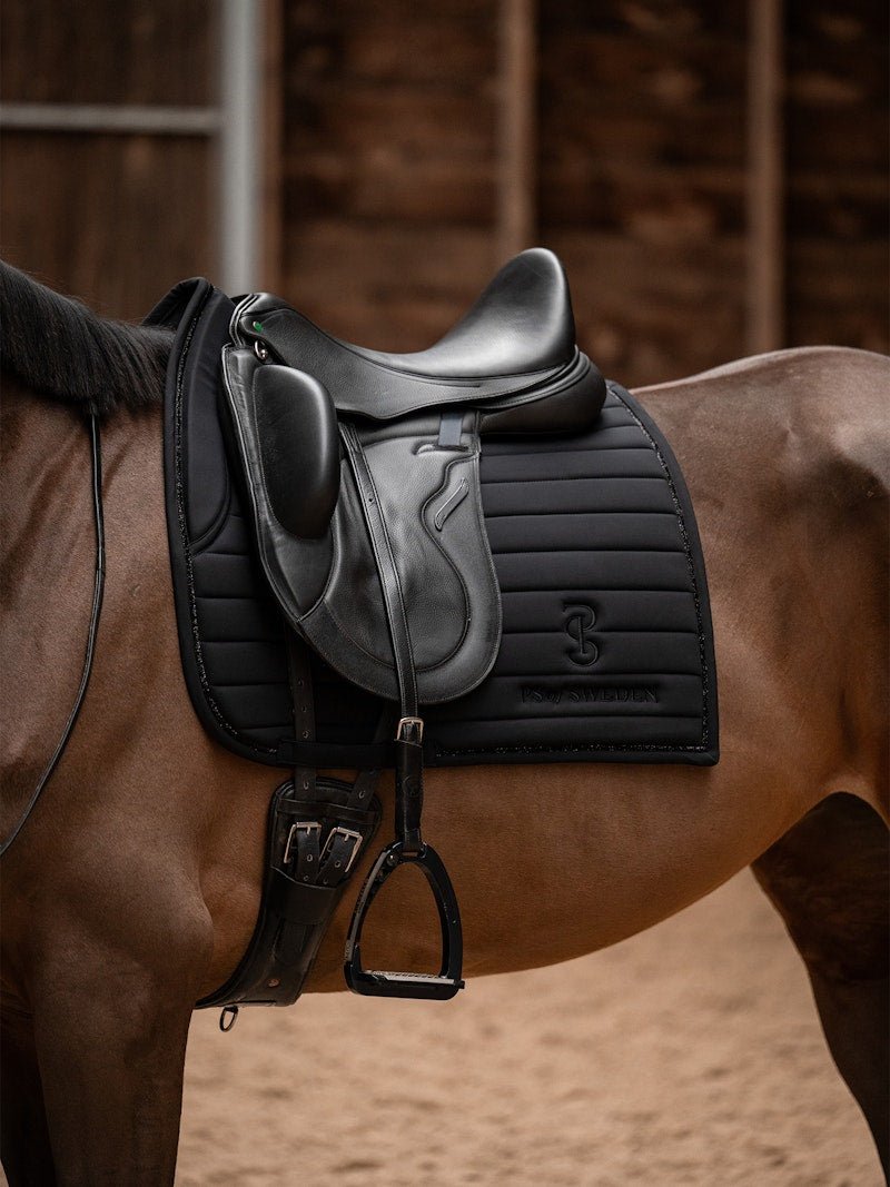 PS of Sweden Stripe Dressage Saddle Pad - Black - PS of Sweden - Equiluxe Tack