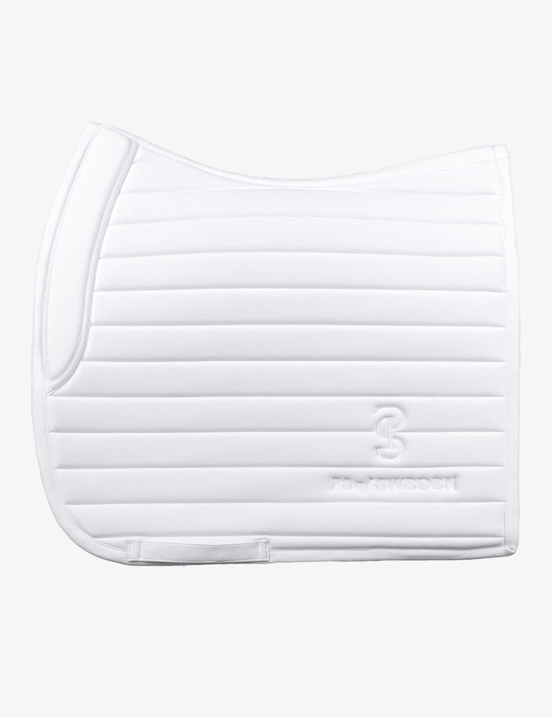 PS of Sweden Stripe Dressage Saddle Pad - White - PS of Sweden - Equiluxe Tack