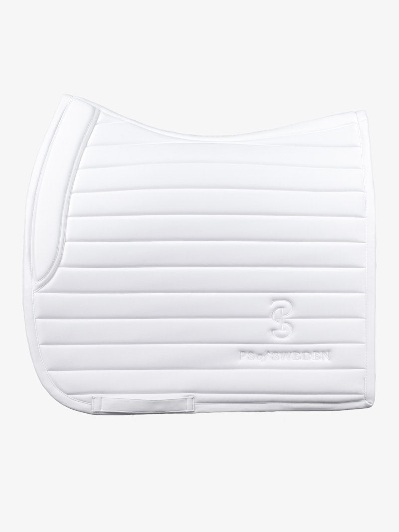 PS of Sweden Stripe Dressage Saddle Pad - White - PS of Sweden - Equiluxe Tack
