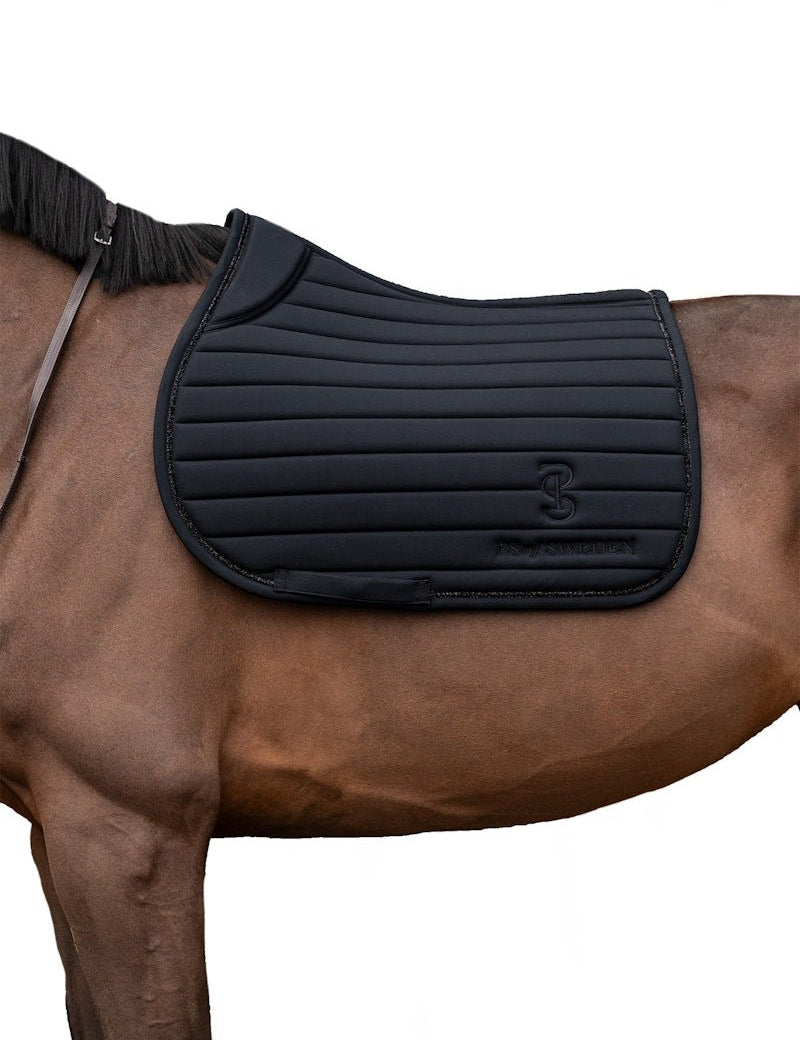 PS of Sweden Stripe Jump Saddle Pad - Black - PS of Sweden - Equiluxe Tack