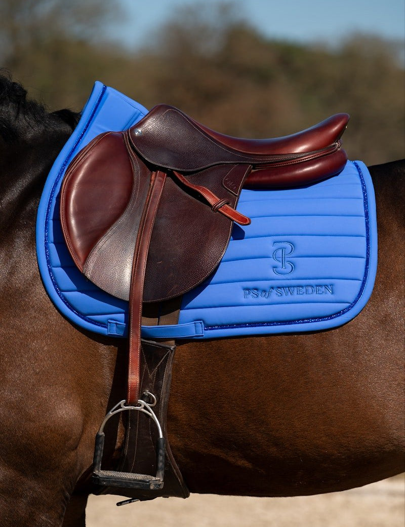 PS of Sweden Stripe Jump Saddle Pad - Blue Violet - PS of Sweden - Equiluxe Tack