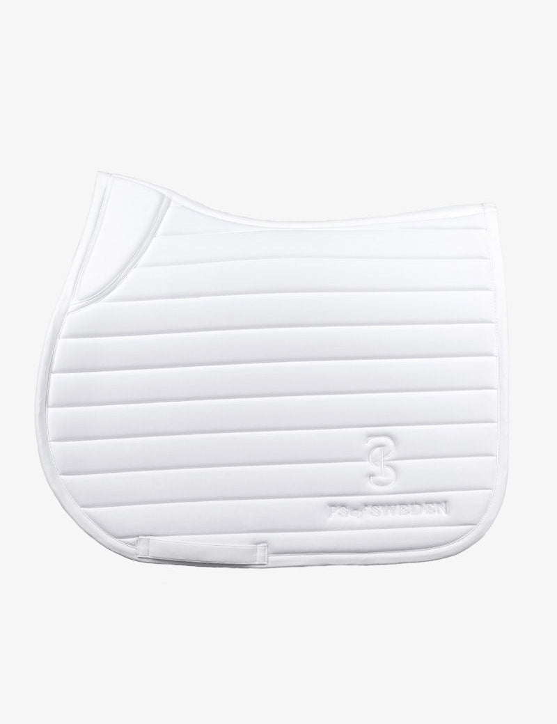 PS of Sweden Stripe Jump Saddle Pad - White - PS of Sweden - Equiluxe Tack