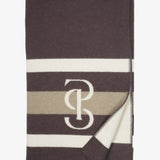 PS of Sweden Striped Wool Blanket - Coffee - PS of Sweden - Equiluxe Tack