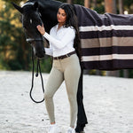 PS of Sweden Striped Wool Blanket - Coffee - PS of Sweden - Equiluxe Tack