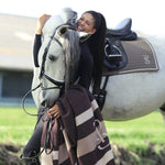 PS of Sweden Striped Wool Blanket - Coffee - PS of Sweden - Equiluxe Tack