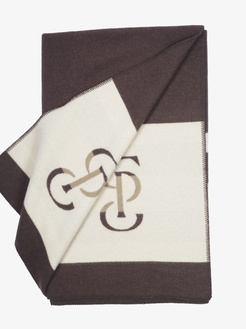 PS of Sweden Striped Wool Blanket - Coffee - PS of Sweden - Equiluxe Tack