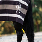 PS of Sweden Striped Wool Blanket - Coffee - PS of Sweden - Equiluxe Tack