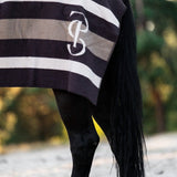 PS of Sweden Striped Wool Blanket - Coffee - PS of Sweden - Equiluxe Tack