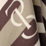 PS of Sweden Striped Wool Blanket - Coffee - PS of Sweden - Equiluxe Tack