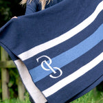 PS of Sweden Striped Wool Blanket - Navy - PS of Sweden - Equiluxe Tack