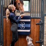 PS of Sweden Striped Wool Blanket - Navy - PS of Sweden - Equiluxe Tack