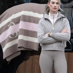 PS of Sweden Striped Wool Blanket - Tender Taupe - PS of Sweden - Equiluxe Tack