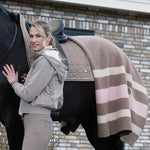 PS of Sweden Striped Wool Blanket - Tender Taupe - PS of Sweden - Equiluxe Tack