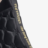 PS of Sweden Vintage Monogram Dressage Saddle Pad - Black - PS of Sweden - Equiluxe Tack