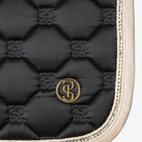 PS of Sweden Vintage Monogram Dressage Saddle Pad - Black - PS of Sweden - Equiluxe Tack