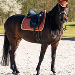 PS of Sweden Vintage Monogram Dressage Saddle Pad - Chestnut Brown - PS of Sweden - Equiluxe Tack