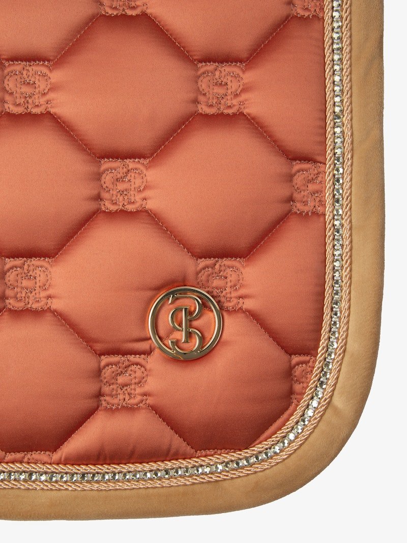 PS of Sweden Vintage Monogram Dressage Saddle Pad - Chestnut Brown - PS of Sweden - Equiluxe Tack