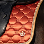 PS of Sweden Vintage Monogram Dressage Saddle Pad - Chestnut Brown - PS of Sweden - Equiluxe Tack
