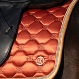 PS of Sweden Vintage Monogram Dressage Saddle Pad - Chestnut Brown - PS of Sweden - Equiluxe Tack