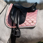 PS of Sweden Vintage Monogram Dressage Saddle Pad - Hortensia Pink - PS of Sweden - Equiluxe Tack