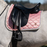 PS of Sweden Vintage Monogram Dressage Saddle Pad - Hortensia Pink - PS of Sweden - Equiluxe Tack