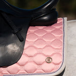 PS of Sweden Vintage Monogram Dressage Saddle Pad - Hortensia Pink - PS of Sweden - Equiluxe Tack