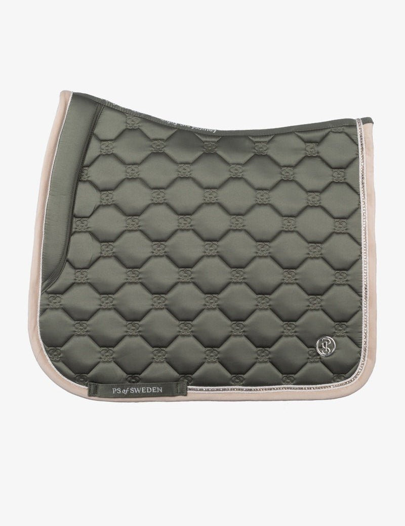 PS of Sweden Vintage Monogram Dressage Saddle Pad - Mist Green - PS of Sweden - Equiluxe Tack