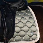 PS of Sweden Vintage Monogram Dressage Saddle Pad - Mist Green - PS of Sweden - Equiluxe Tack