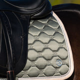 PS of Sweden Vintage Monogram Dressage Saddle Pad - Mist Green - PS of Sweden - Equiluxe Tack