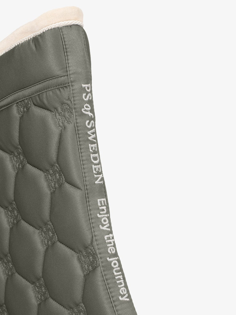 PS of Sweden Vintage Monogram Dressage Saddle Pad - Mist Green - PS of Sweden - Equiluxe Tack