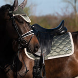 PS of Sweden Vintage Monogram Dressage Saddle Pad - Mist Green - PS of Sweden - Equiluxe Tack