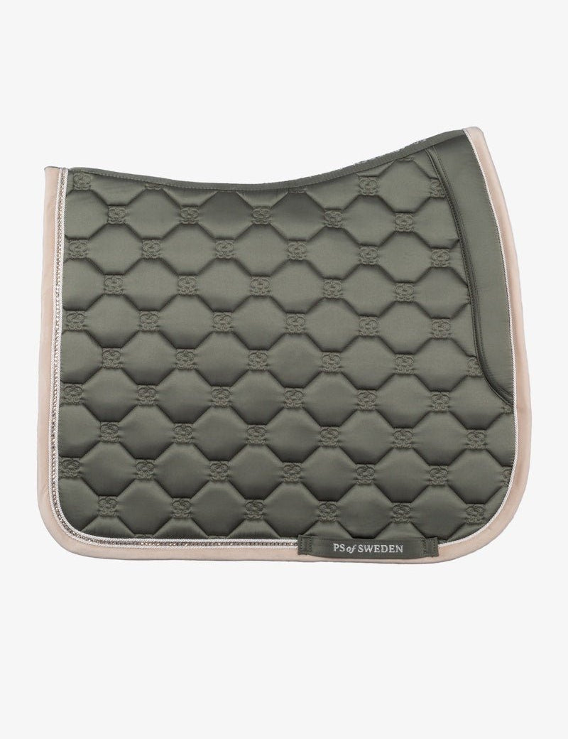 PS of Sweden Vintage Monogram Dressage Saddle Pad - Mist Green - PS of Sweden - Equiluxe Tack