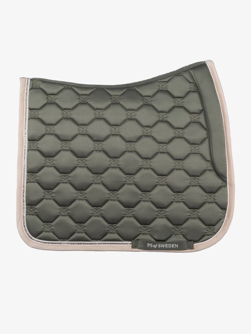 PS of Sweden Vintage Monogram Dressage Saddle Pad - Mist Green - PS of Sweden - Equiluxe Tack