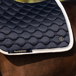 PS of Sweden Vintage Monogram Dressage Saddle Pad - Navy - PS of Sweden - Equiluxe Tack